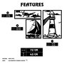 Wallity Abadda Accesorio decorativo de pared de metal Negro